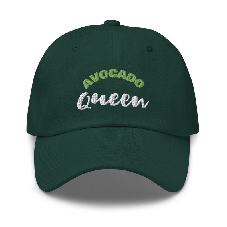 Avocado queen baseball caps for women/'s embroidered hats women funny hat vegan gift for her