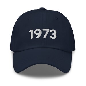 Cappellino da compleanno del 1973 per uomo, berretto da papà ricamato, berretto da baseball per donna, anno di nascita, 52° compleanno, regalo per lei