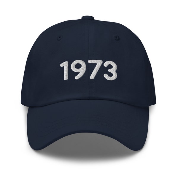 Berretto da compleanno del 1973 per uomo, berretto da baseball con cappello da papà ricamato per donna, anno di nascita, regalo per il 51° compleanno per lei