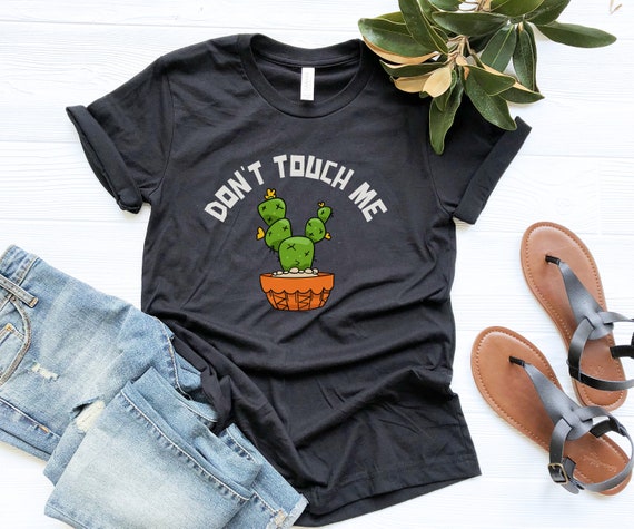 No me toques Cactus camiseta de mujer camiseta tumblr camiseta grafica camisetas divertidas para mujer regalo de mejor amiga para sus camisetas impresas Etsy Mexico