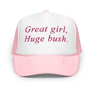 Great girl huge bush funny trucker hat for women inappropriate adult humor cap gift for her