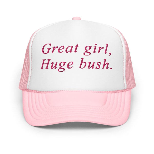 Great girl huge bush funny trucker hat for women inappropriate adult humor cap gift for her