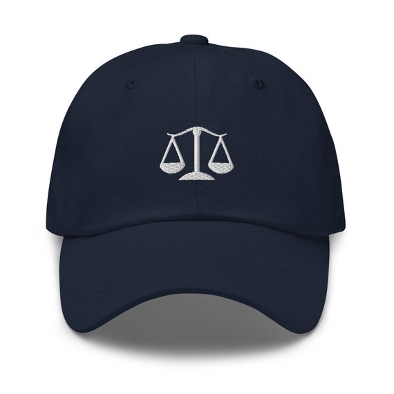 Scale of justice mens baseball cap womens caps for men attorney school graduation Lawyer gift for him