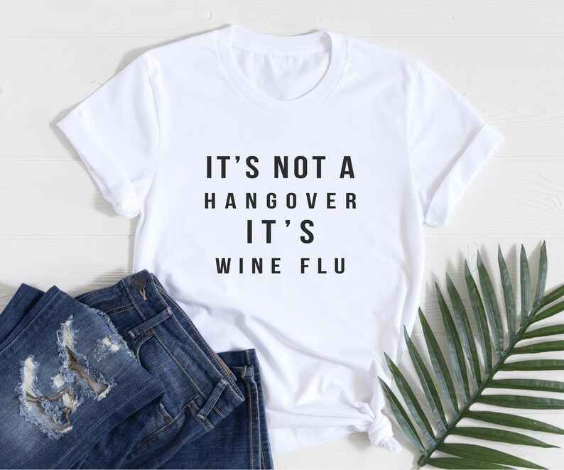 It's Not A Hangover It's Wine Flu Inspirational Quote in Frame by