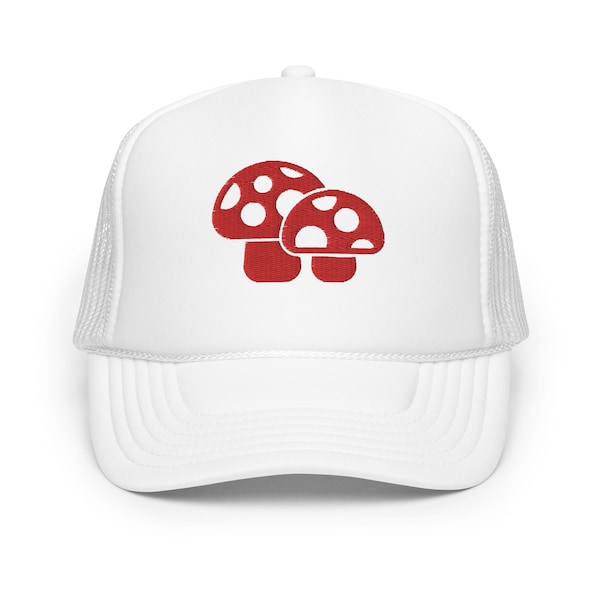 Mushroom cute trucker hat women summper party y2k aesthetic embroidered cap gift for her