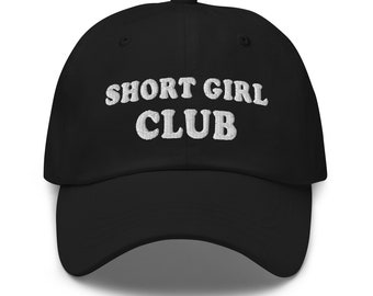 Short Girl Club Funny Baseball Hat Saying for Women Embroidered Unstructured Cap Funny Gift for Women