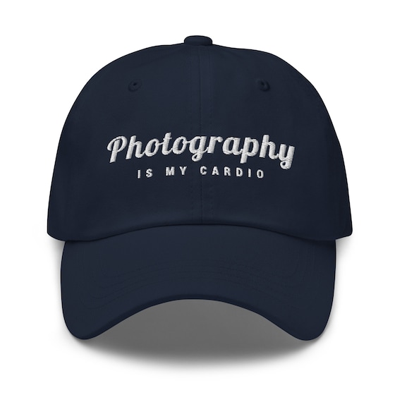 Photography is My Cardio Funny Baseball Hats for Men's Embroidered