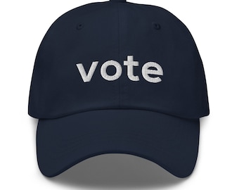 Vote dad hat for men voter hat for women embroidered baseball hat vote 2024 baseball cap politics gift for womens