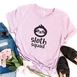 ナマケモノ部隊の面白いTシャツ、女性向け、かわいいグラフィックTシャツ、女性用Tシャツ、ティーン、十代の女の子、娘へのプレゼント