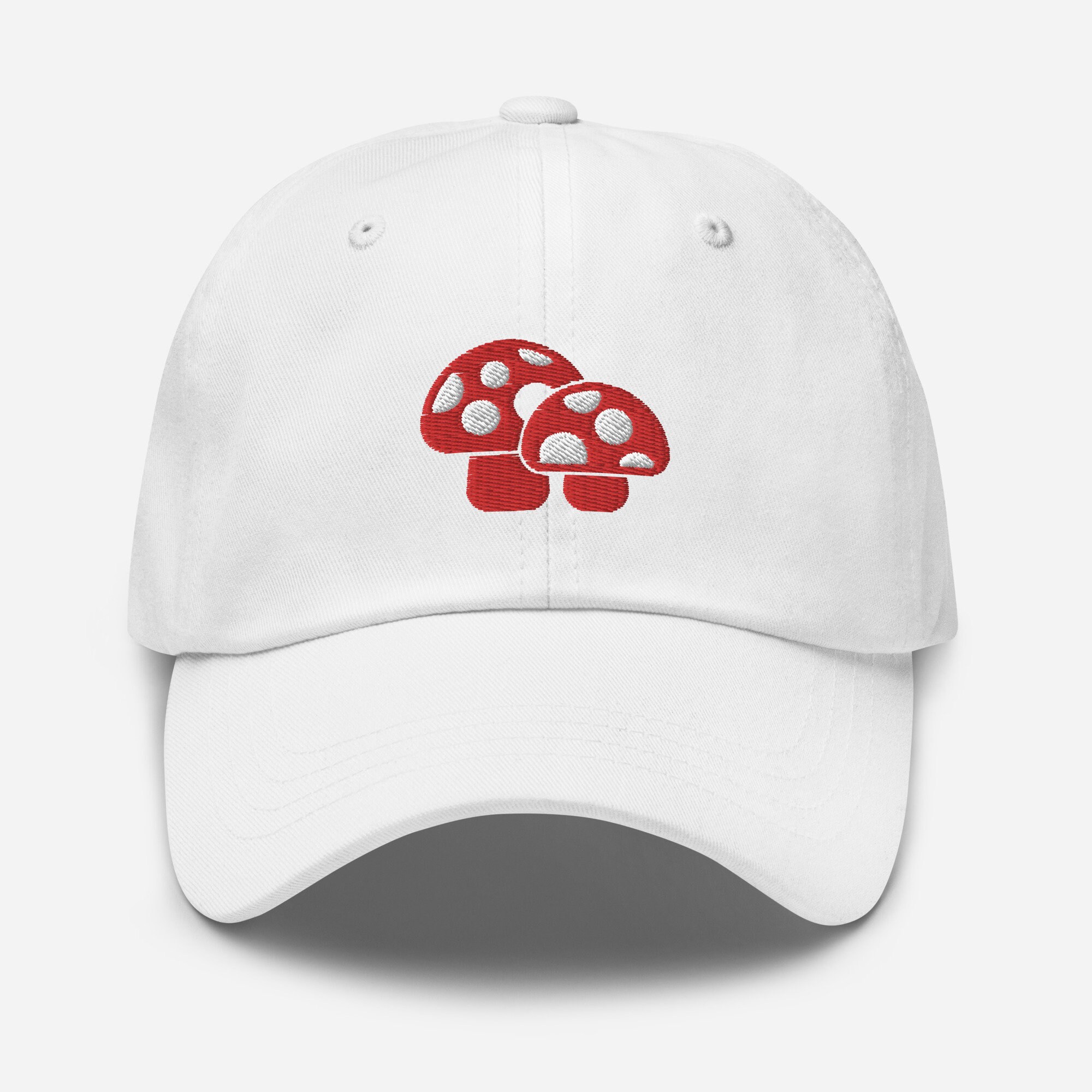 Cute Mushroom Hat for Women Embroidered 