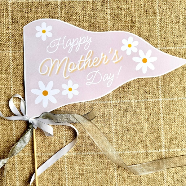 Happy Mother’s Day Flag, Mother’s Day Printable, Mother’s Day Gift, Pendant