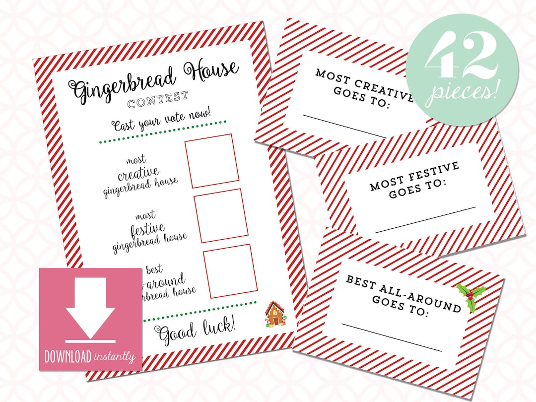 gingerbread house voting categories