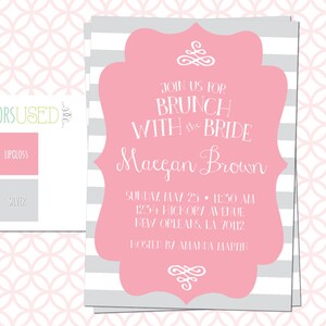 Printable Bridal Brunch Invitation, Bridal Shower, Bridal Luncheon, Bridal Invite
