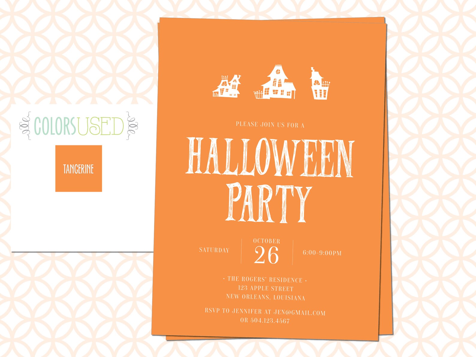 Printable HALLOWEEN PARTY Invitation Customizable 5in X 7in Etsy
