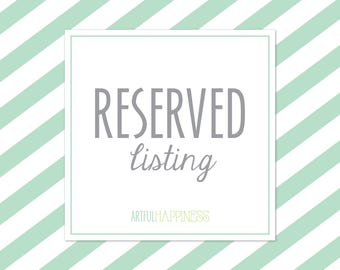 RESERVED Listing for Brittany: Wedding Invitations