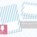 Printable Baby Blue, Sky Blue Food Table Tent Cards Place Cards ...