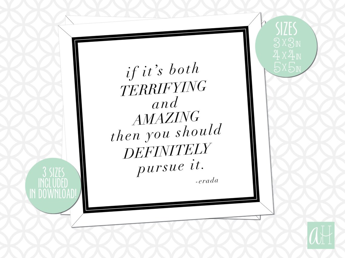 Printable Inspirational and Motivational Small Sign: Instant - Etsy