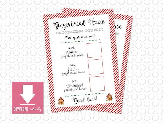 Gingerbread House Scoring Sheet