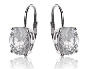 Silver chip earrings 9251000 Rhodi\u00e9 Zirconium Oxyde