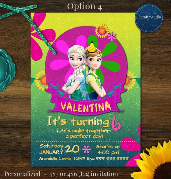 Frozen Fever invite - Frozen invitation - Frozen Fever party - Frozen Anna birthday - Funny Invitation - Frozen birthday - Anna invitation Il_570xn