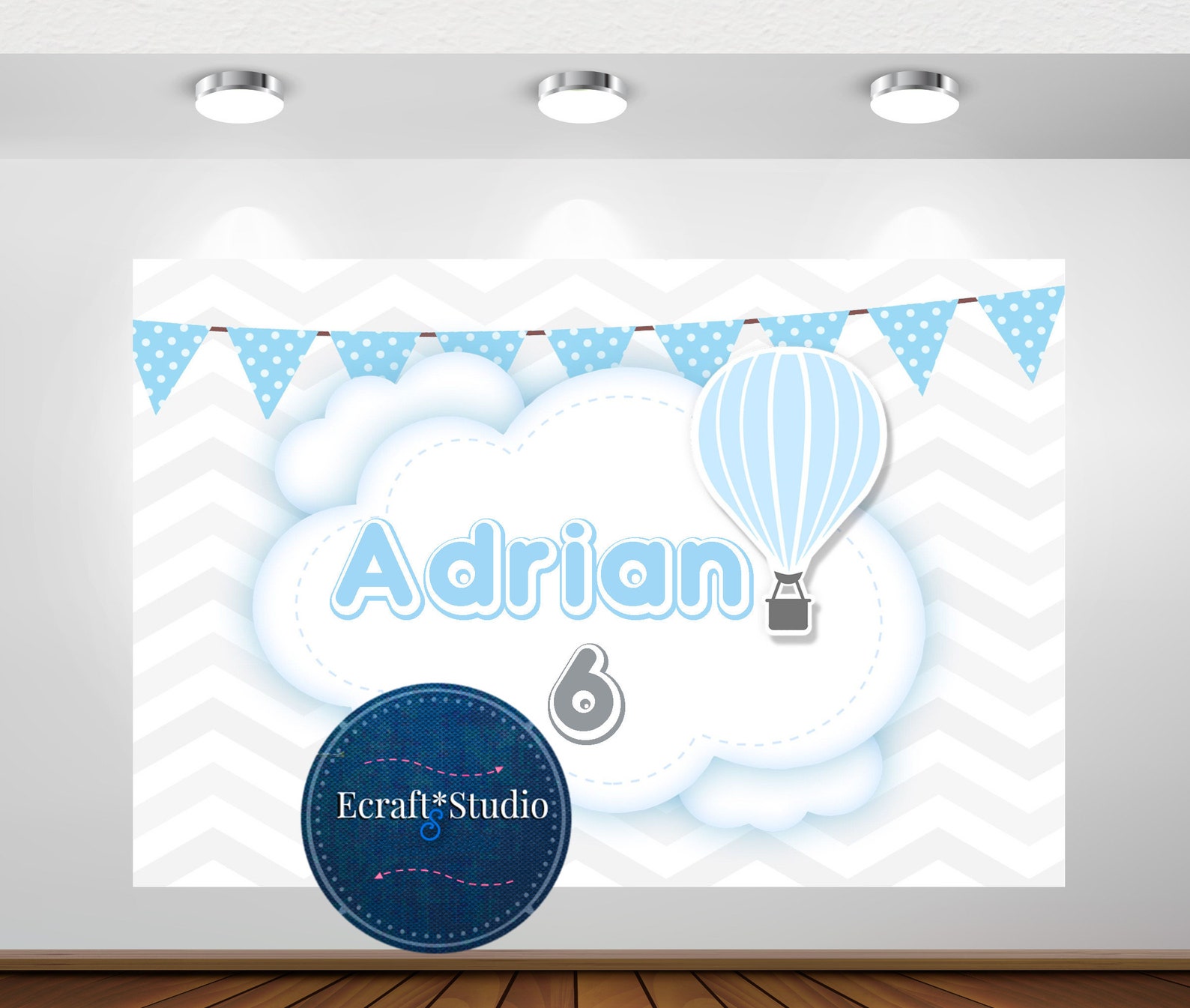 Personalized Birthday Backdrop Customized Party Backdrop Digital ...