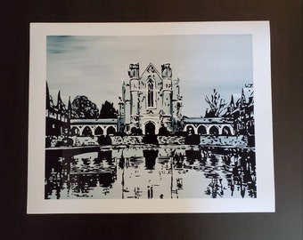 Berry College  - Ford Building - 11x14 Art Print