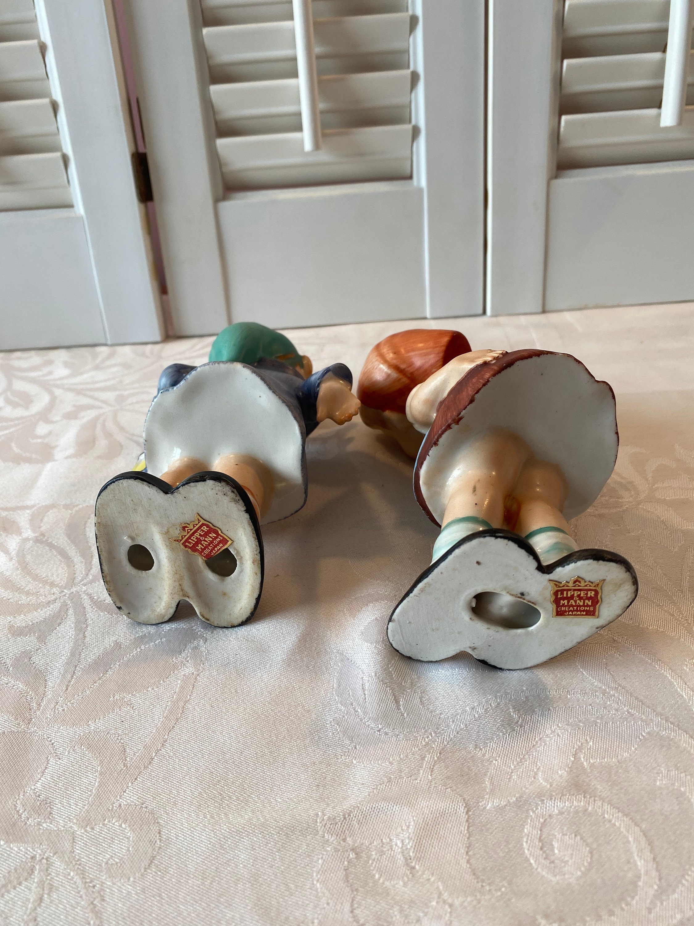 Vintage Lipper Mann Creations Japan Figurine ~ Boy and Girl
