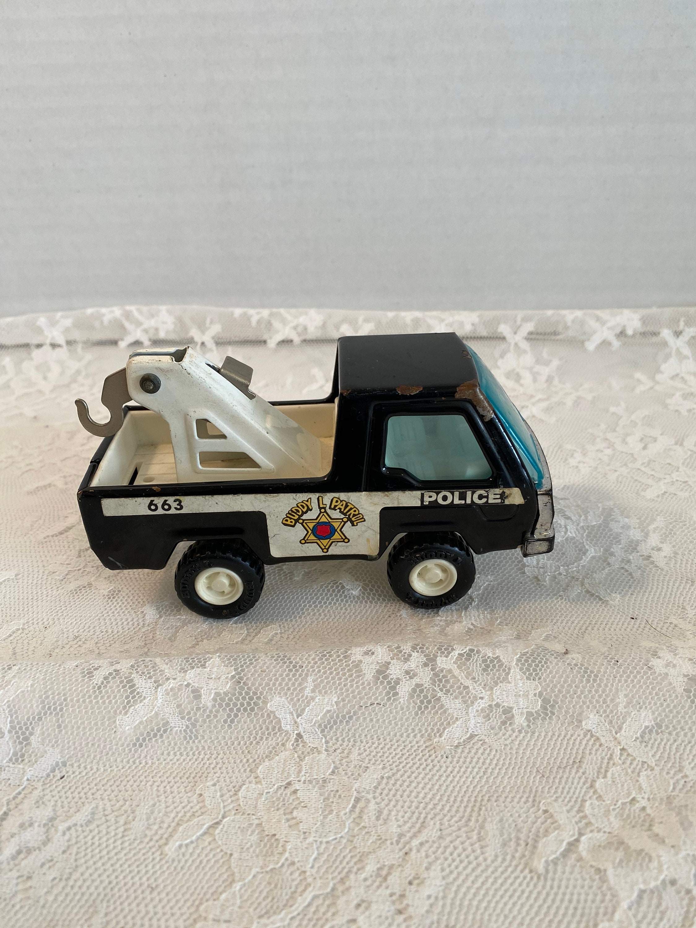 Vintage Buddy L Corp Police Truck ~ Made in Japan ~ 1982
