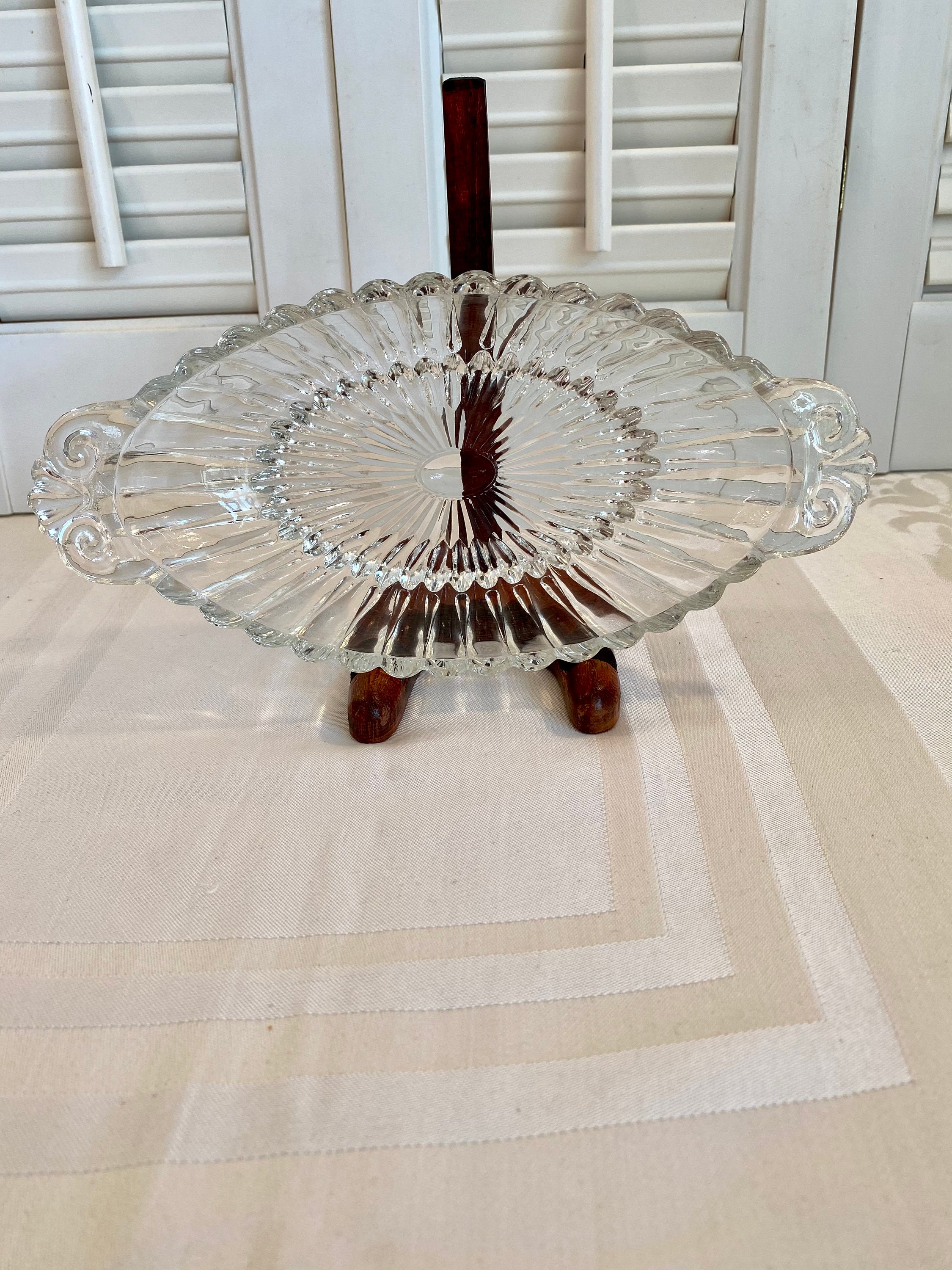 Vintage glass dessert dishes banana split dish candy etsy