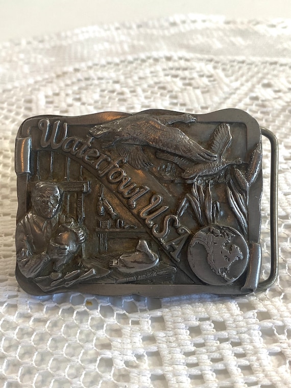 Vintage Water Fowl USA Belt Buckle ~1988 Limited … - image 1