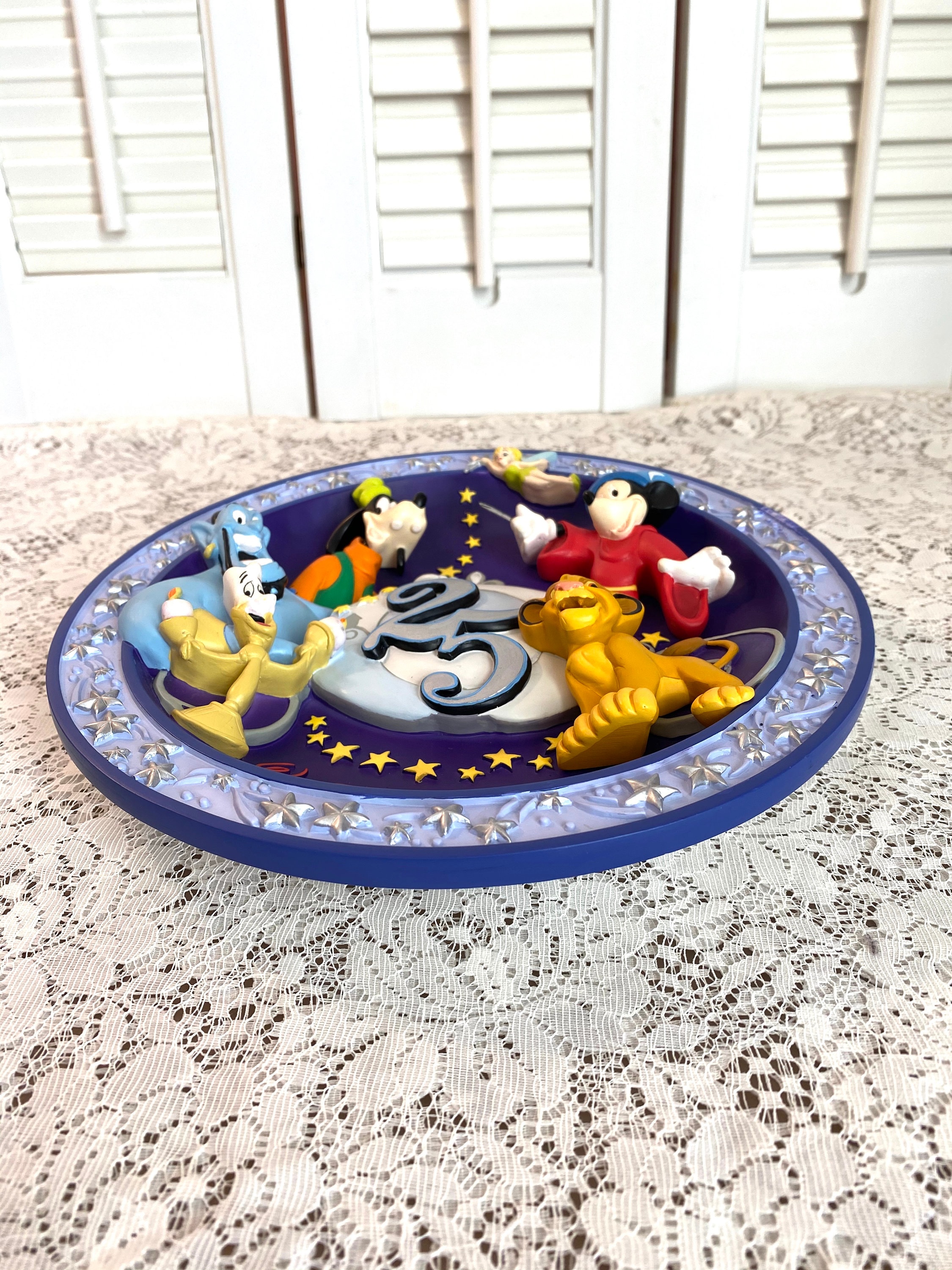 アンティーク　30年前　Walt Disney World プレート　2枚セット アンティーク30年前Walt Disney World プレート2枚セット