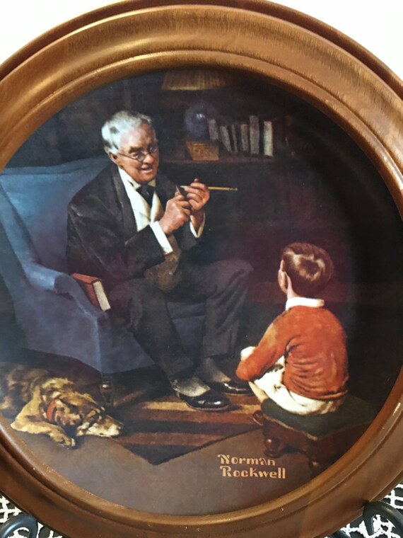 Norman Rockwell Plate ~ the Tycoon ~ Rockwell Heritage Collection