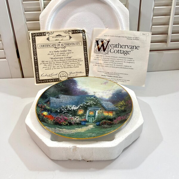 Thomas Kinkade Plates Etsy