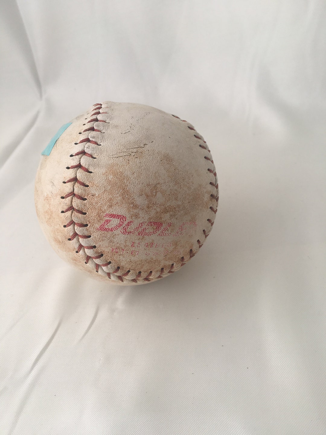 Vintage Softball Used and Well Played Baseball Vase Filler Rustic Deco