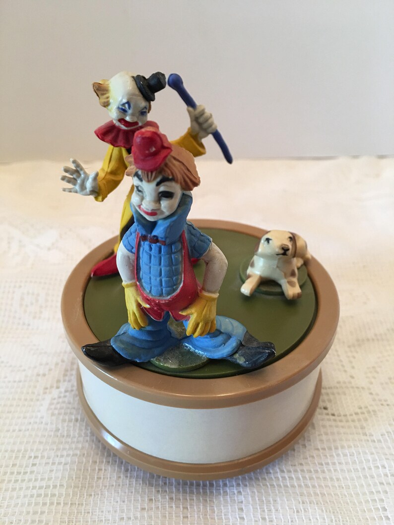 Good Music Box Clown Music Box Hong Kong 1976 Etsy