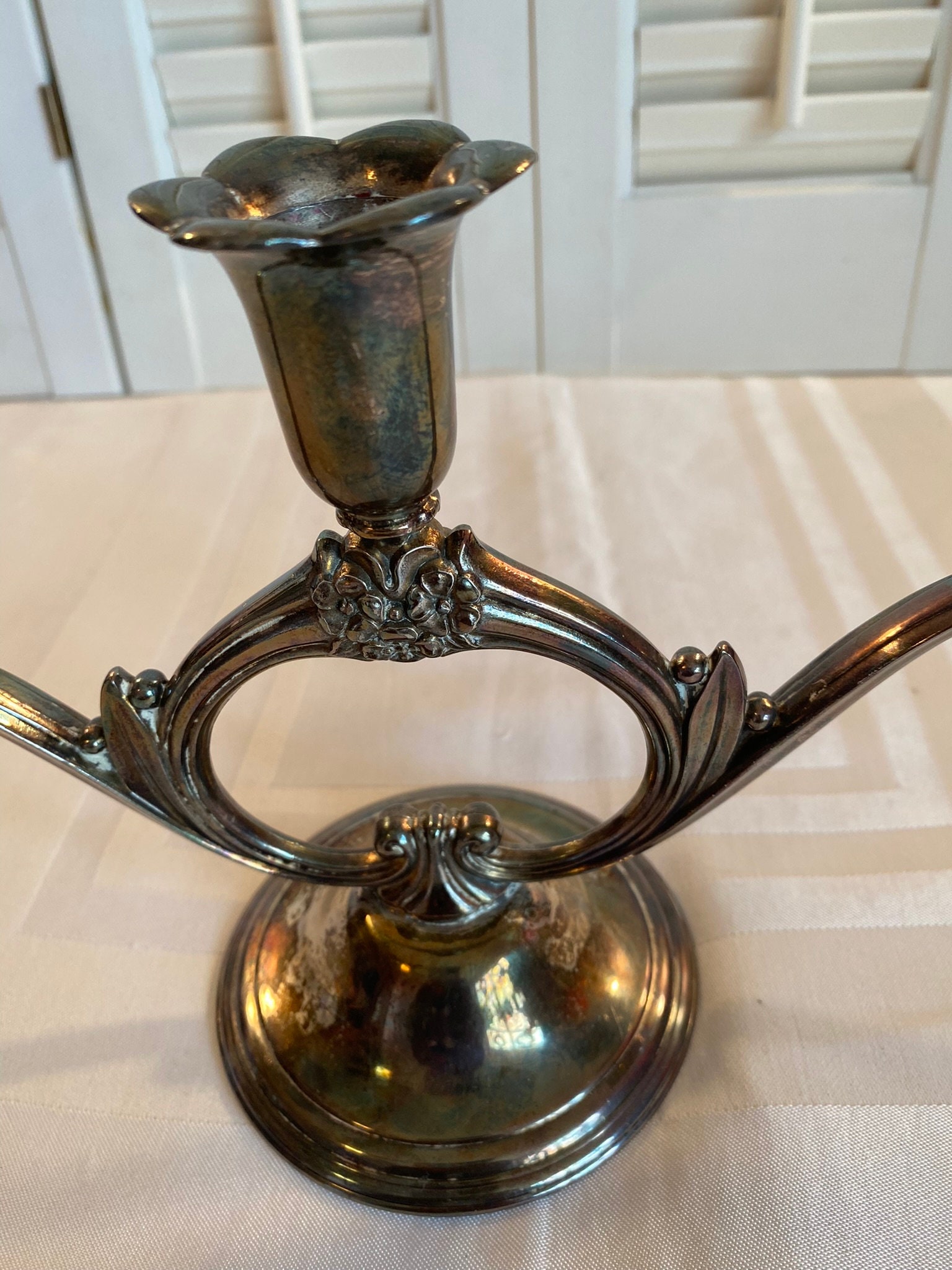 Vintage 1960's Wm Rogers and Sons Silver Plated Candelabras