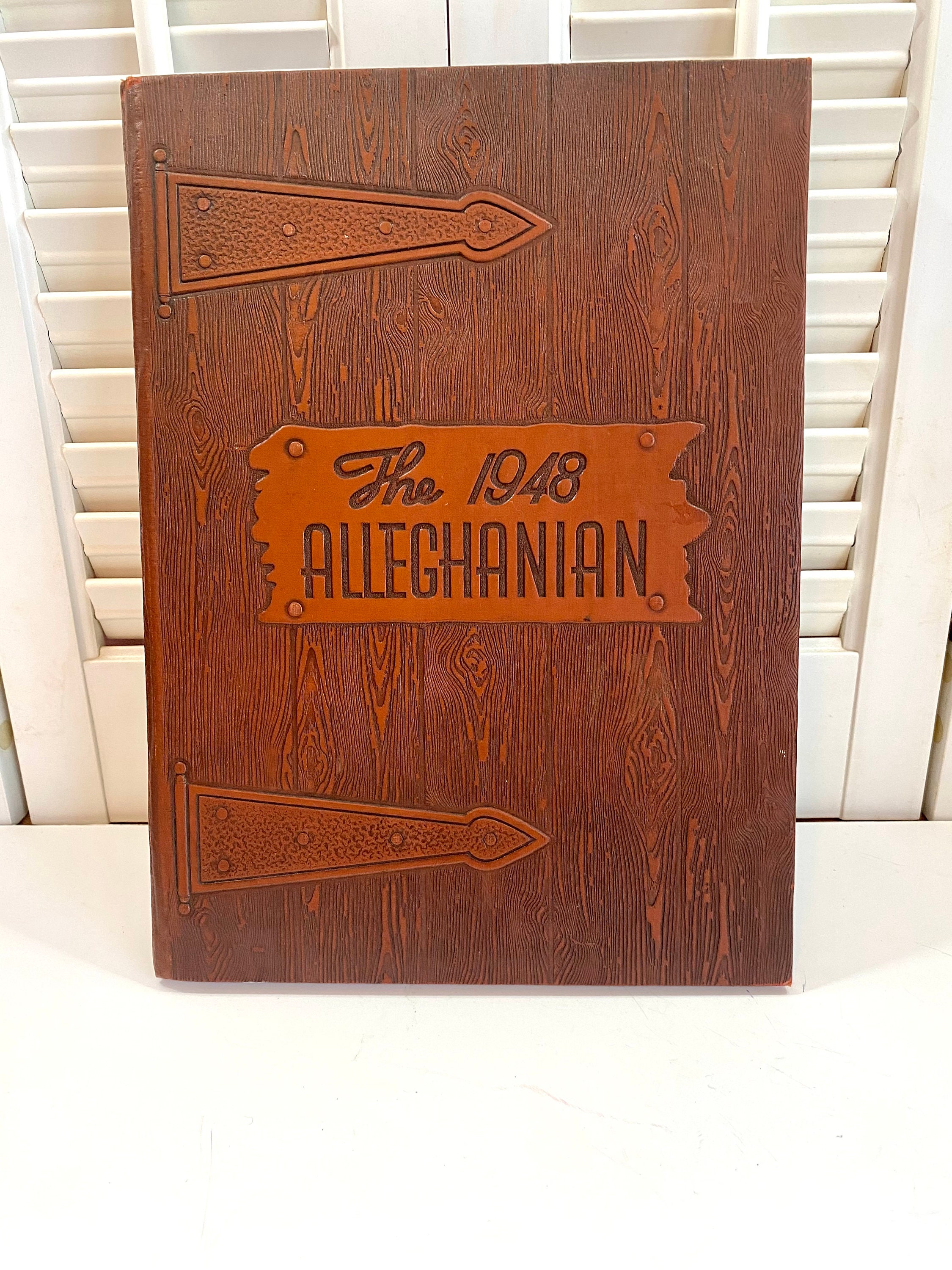 Vintage High School Yearbook the 1948 Alleghanian Clifton