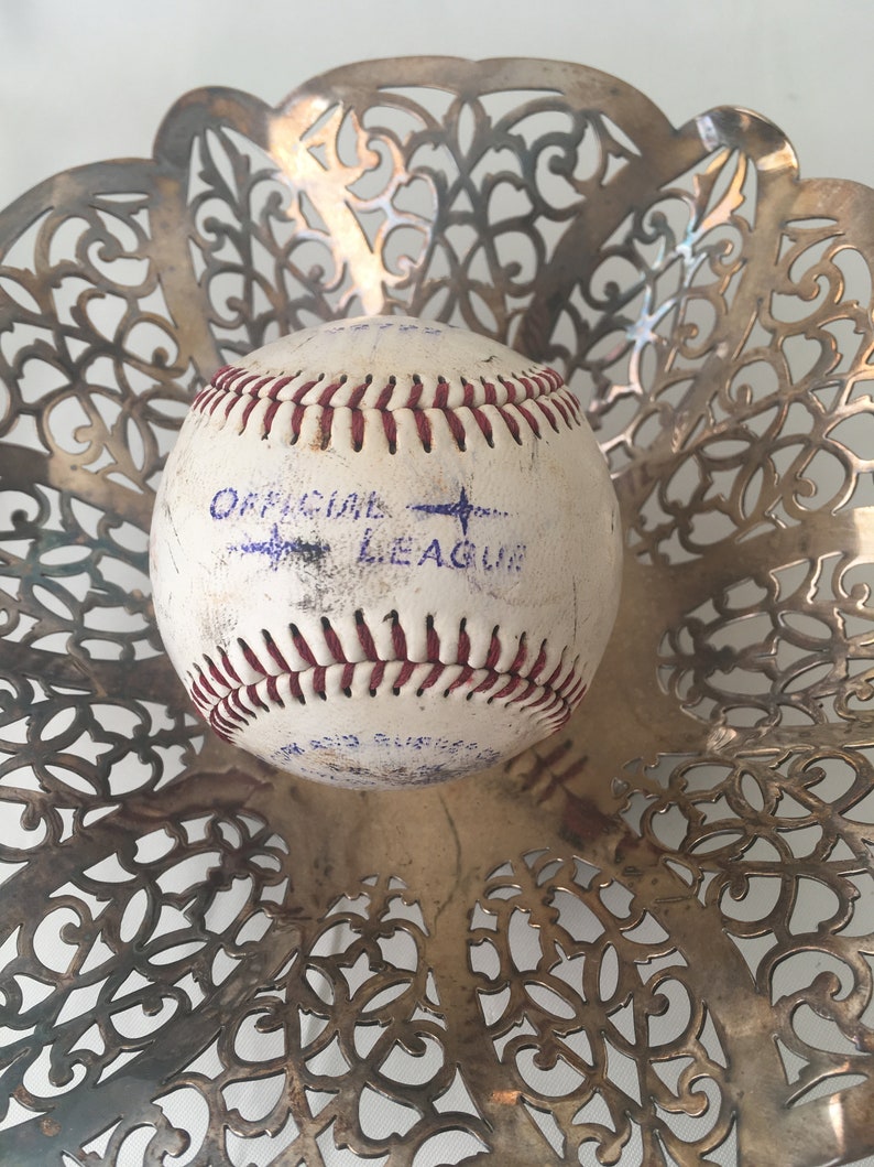 Vintage Baseball ~ Used and Well Played Baseball ~ Vase Filler ~ Rustic Decor ~ Childs Room Decor ~ Man cave ~ #2