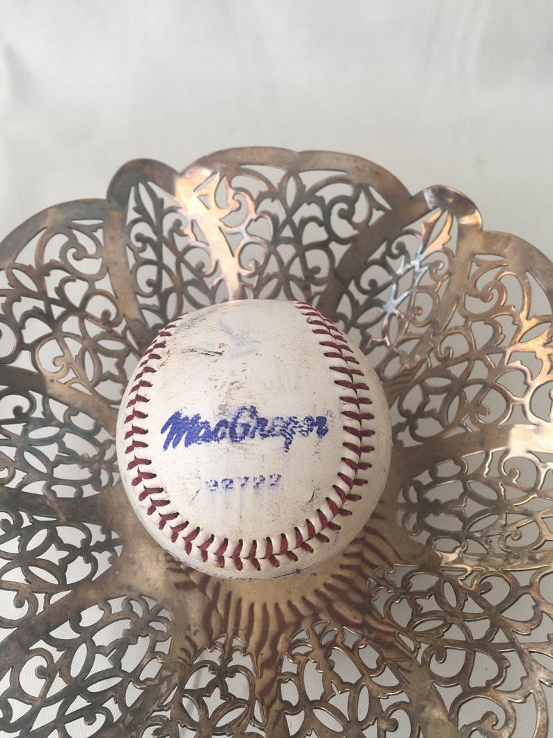 Vintage Baseball ~ Used and Well Played Baseball ~ Vase Filler ~ Rustic Decor ~ Childs Room Decor ~ Man cave ~ #2