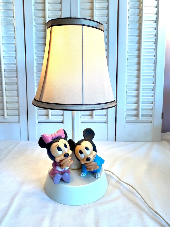 meel Schaap Peer Vintage 1986 Minnie and Mickey Mouse Lamp Walt Disney - Etsy Norway