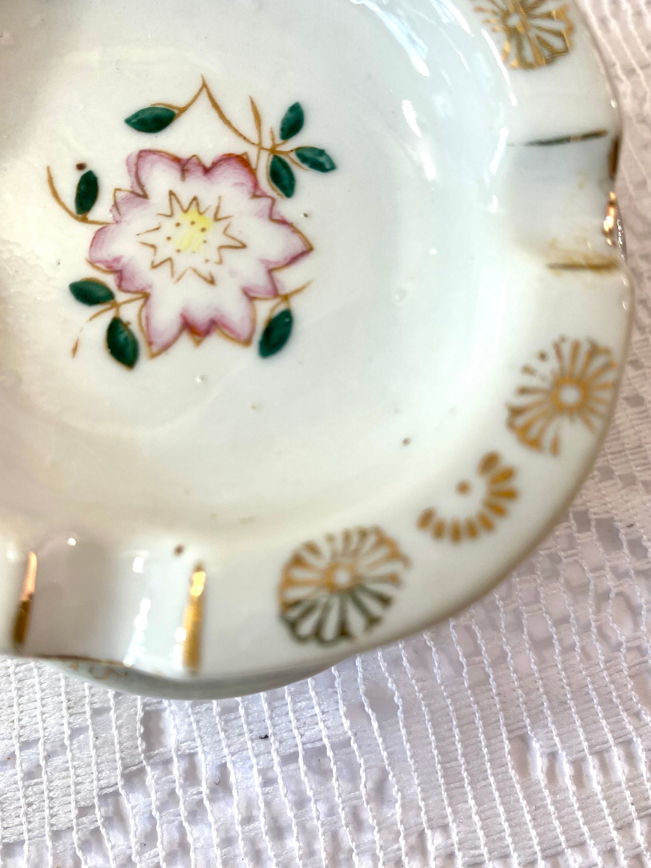 Vintage Porcelain Ashtrays ~ Individual/personal Ashtray