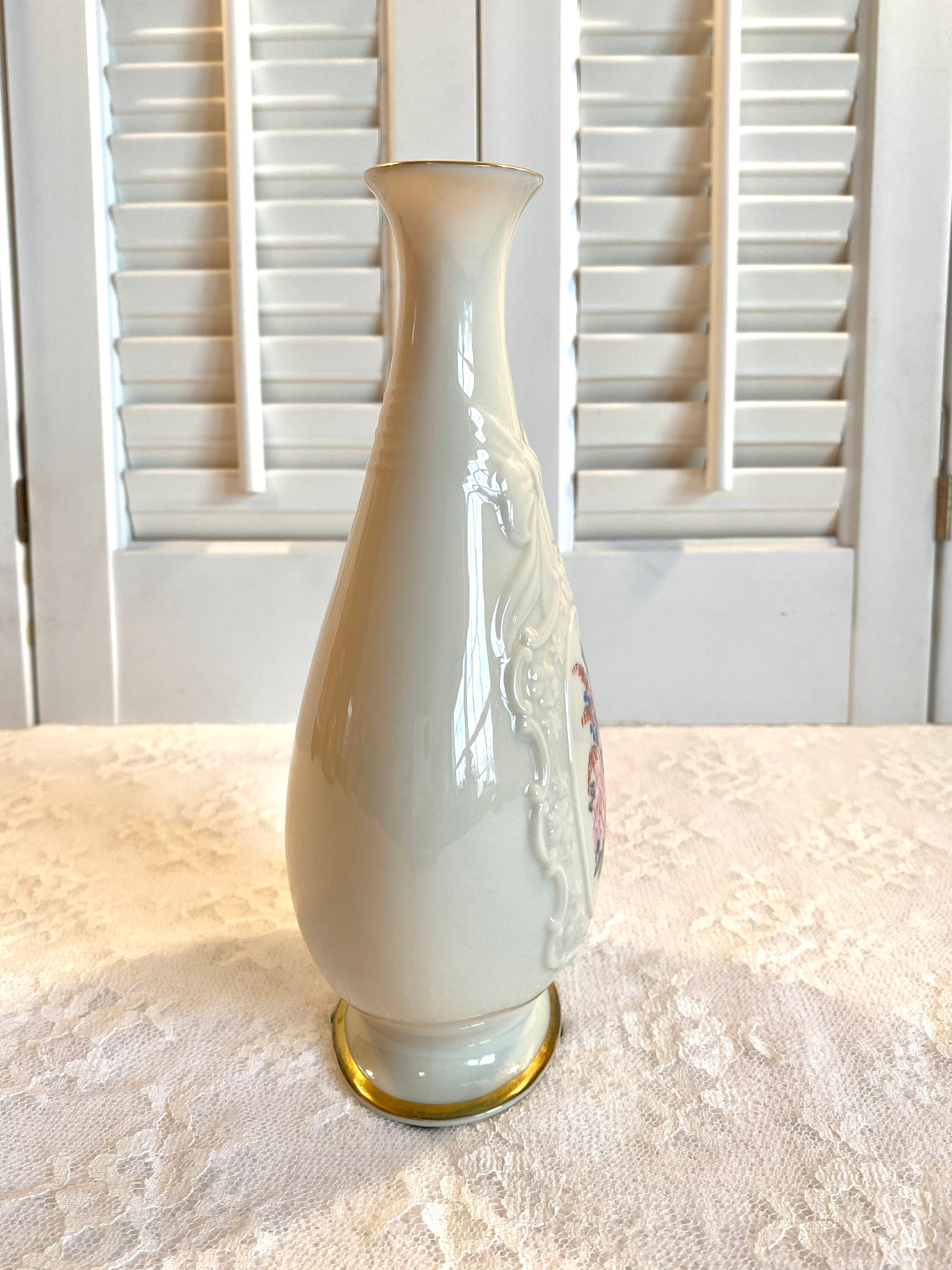 Vintage 1990's Lenox Collectible Vase ~ the Flowers of Love Vase