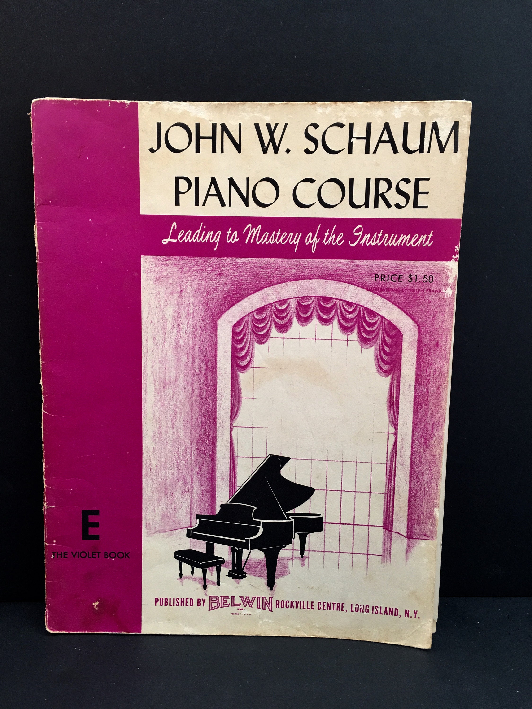 Vintage Sheet Music Book John W Schaum Piano Course Book E - Etsy Vintage Sheet Music Book John W Schaum Piano Course Book E - Etsy