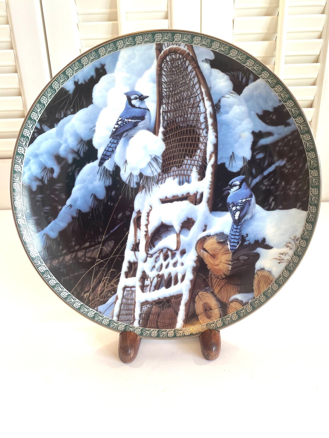 Vintage Winter Morning Melody Plate ~ Songs of Winter Collection