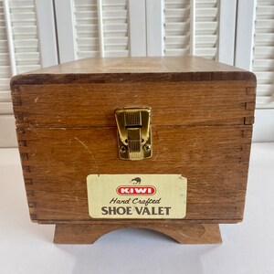 Vintage Kiwi Shoe Valet Shoe Shine Box Handcrafted Shoe Polish Storage Box Etsy UK