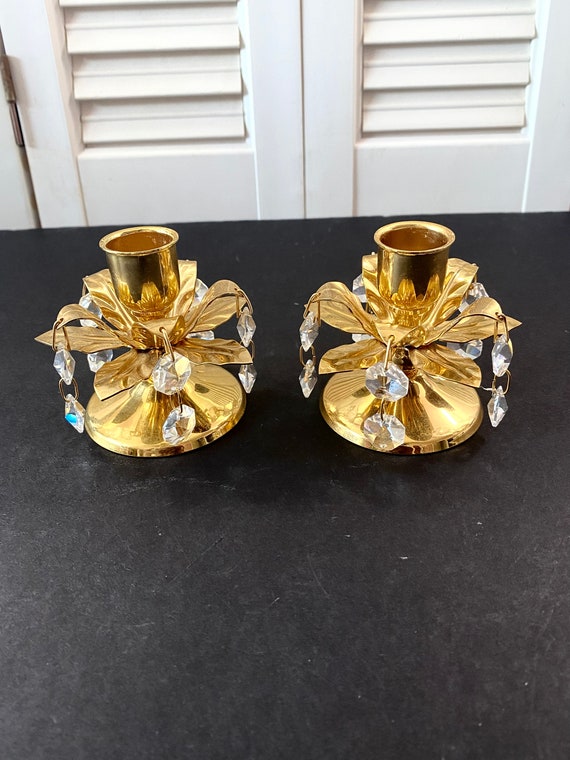 Vintage Crystal Delight 24K Gold Plated and 32% Full Lead Austria 