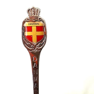 Vintage Danmark Silverplated Souvenir Spoon ~ Collectible Spoon