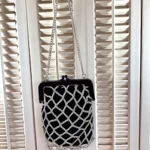 Vintage 33 East Imports Purse~ Made in Italy ~ Black Velvet W