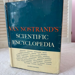 Vintage Book~ Van Nostrand’s Scientific Encyclopedia ~ 1968 ~ Large Book 9”x 12”