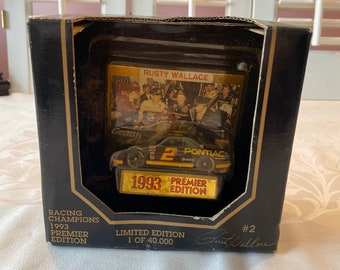 Vintage Rusty Wallace Premier Edition ~ 1993 ~ Racing Champions